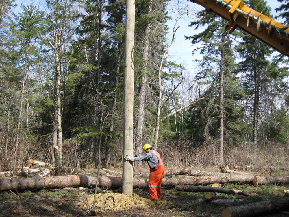 Naturist Legacy History: Gallery 08/20...Hydro installs power line poles
