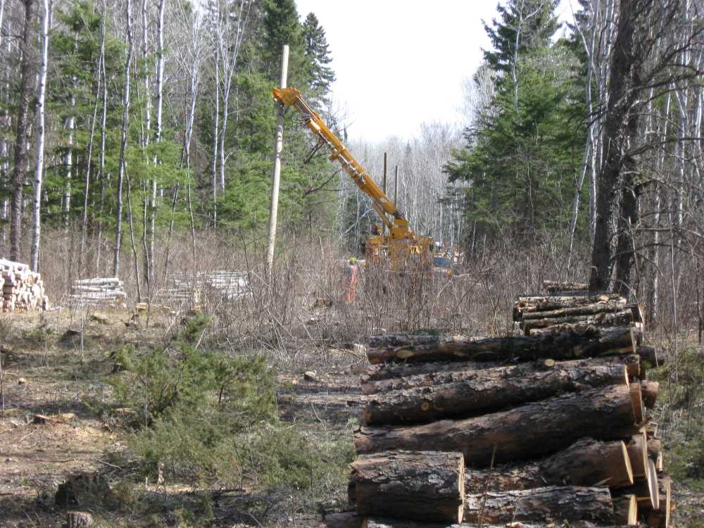 Naturist Legacy History: Gallery 08/25...Hydro installs power line poles