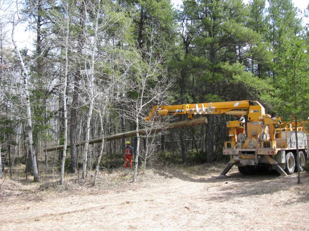 Naturist Legacy History: Gallery 08/30...Hydro installs power line poles