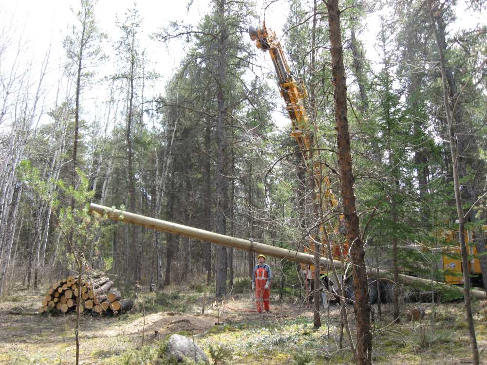 Naturist Legacy History: Gallery 08/33...Hydro installs power line poles
