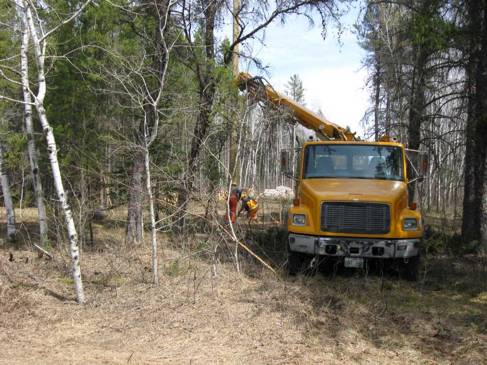 Naturist Legacy History: Gallery 08/37...Hydro installs power line poles
