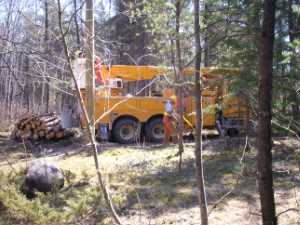 Naturist Legacy History: Gallery 09/10...Hydro installs wires and a transformer