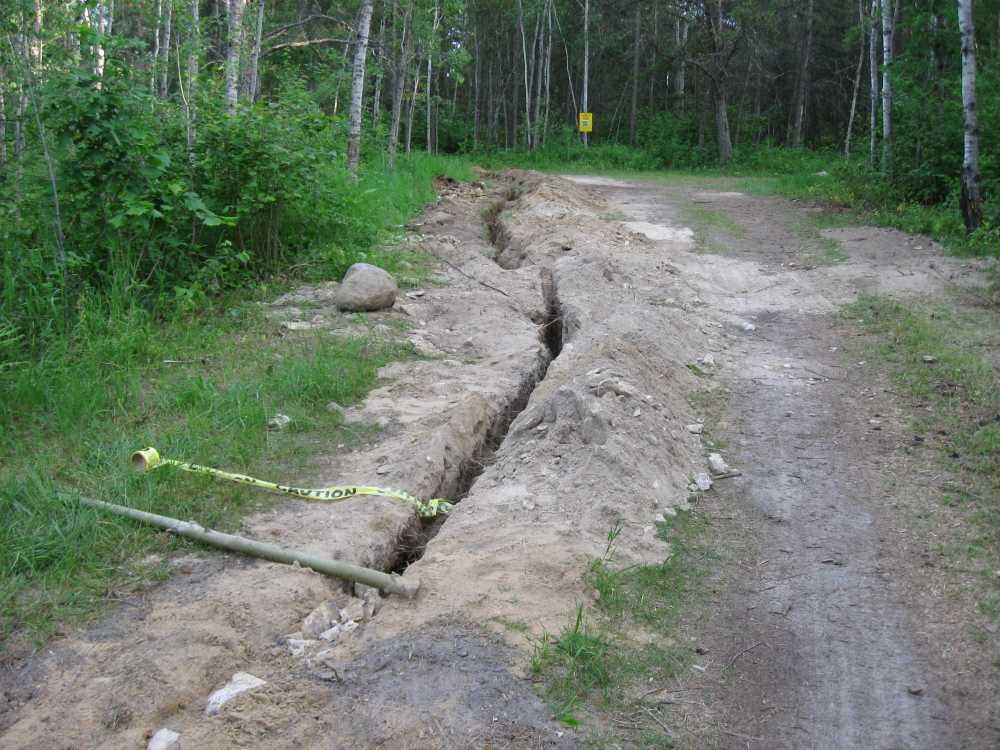 Naturist Legacy History: Gallery 13/14...Trenching in the new phone line