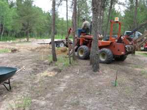 Naturist Legacy History: Gallery 14/04...Underground wiring is installed