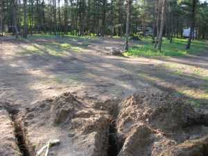 Naturist Legacy History: Gallery 14/07...Underground wiring is installed
