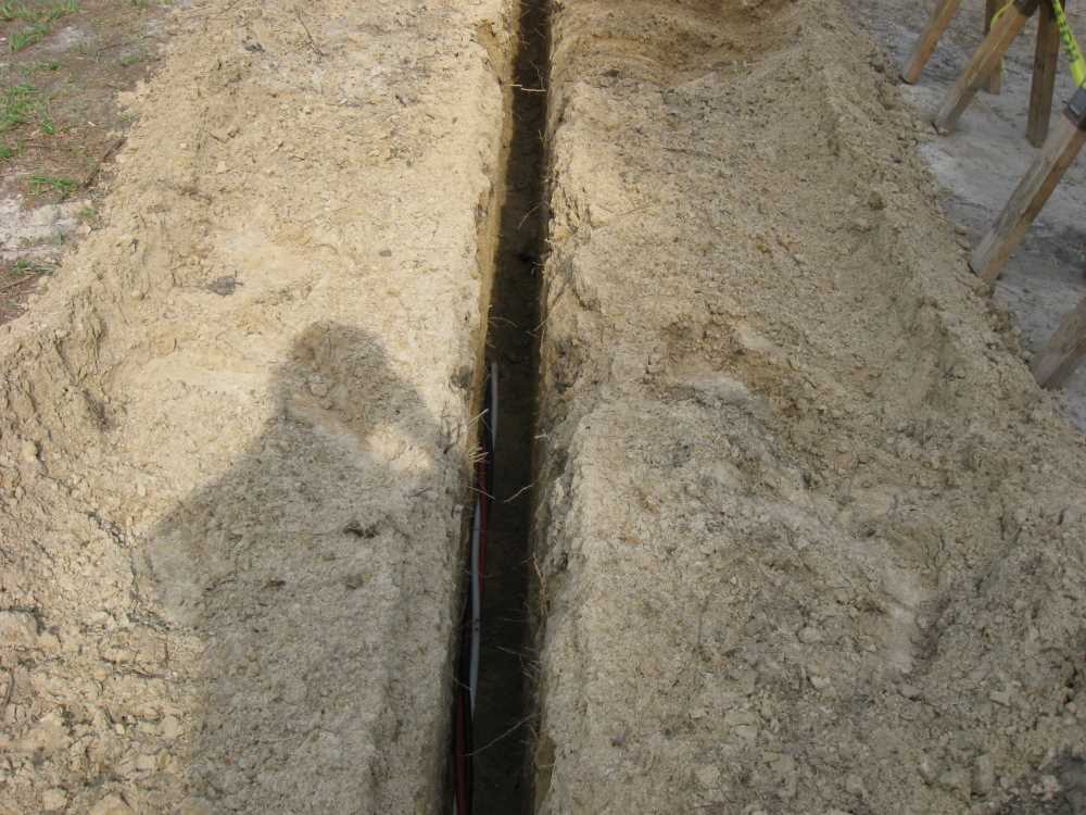 Naturist Legacy History: Gallery 14/15...Underground wiring is installed