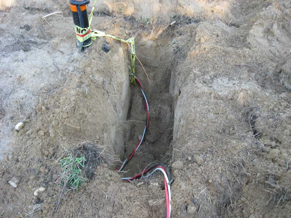 Naturist Legacy History: Gallery 14/16...Underground wiring is installed