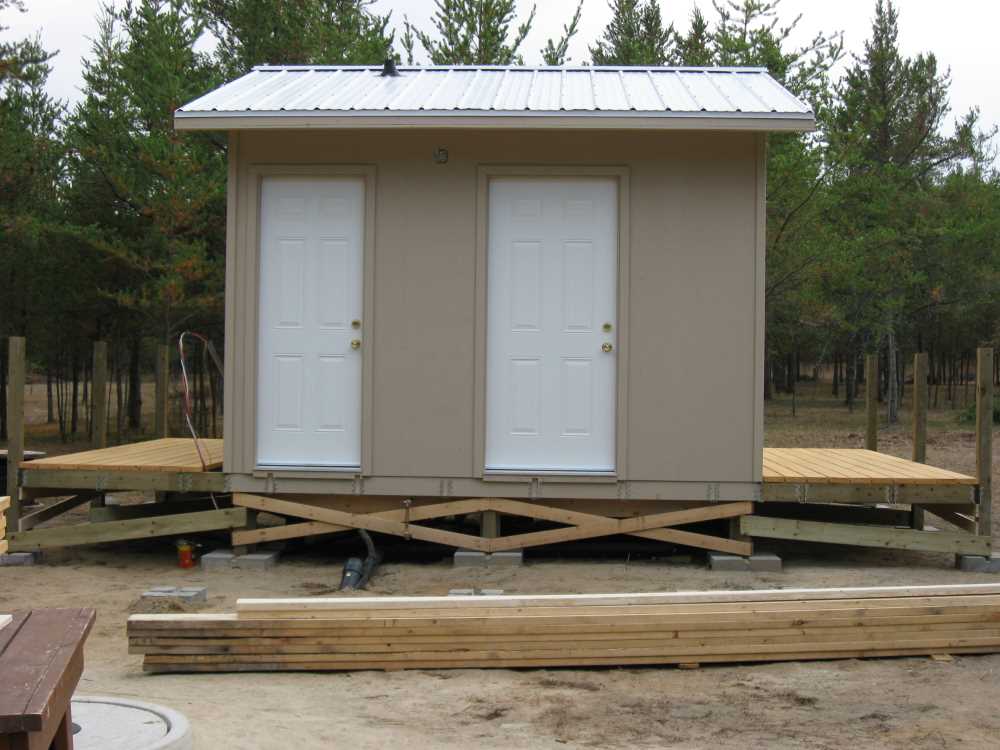Naturist Legacy History: Gallery 20/16...Construction of washrooms continues