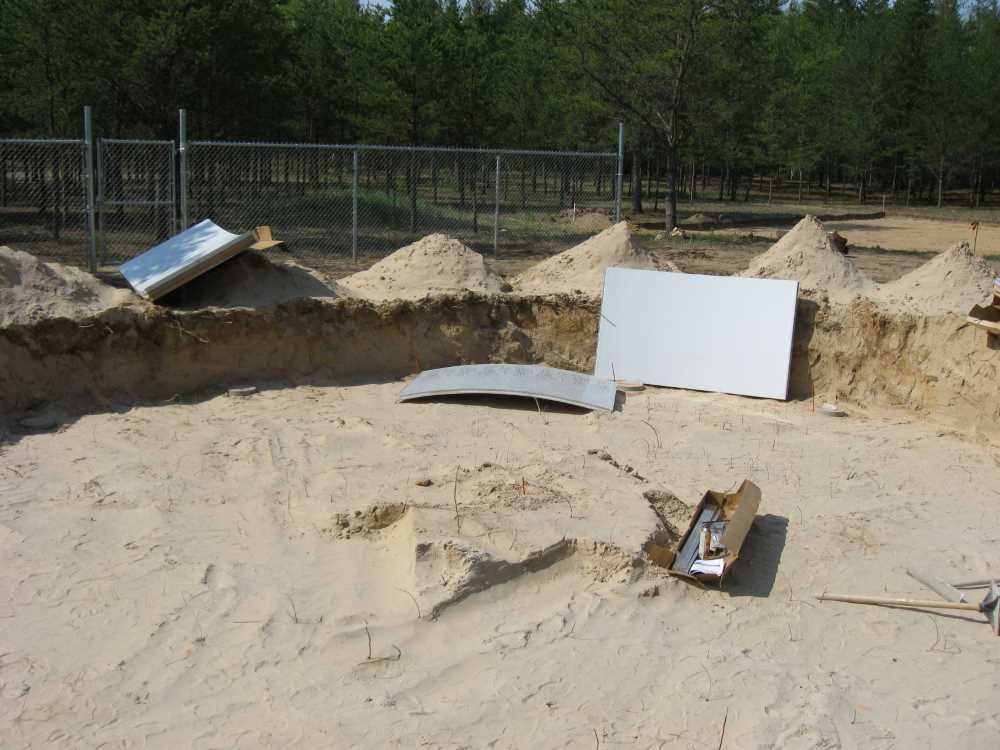 Naturist Legacy History: Gallery 26/15...Work begins on the swimming pool