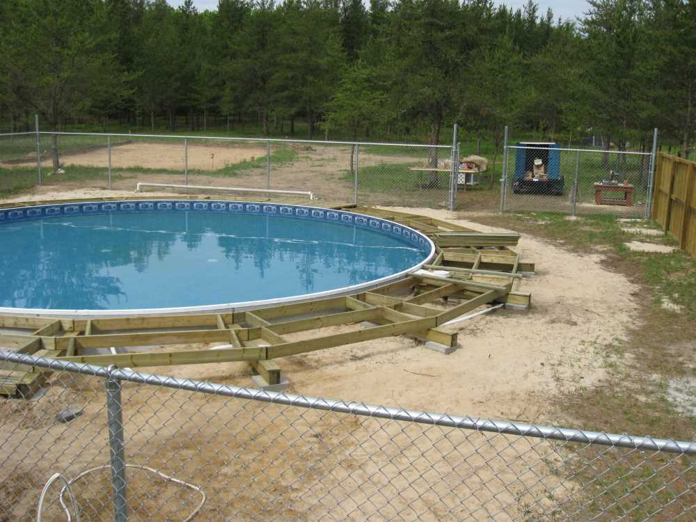 Naturist Legacy History: Gallery 28/06...Building a splash deck for the pool