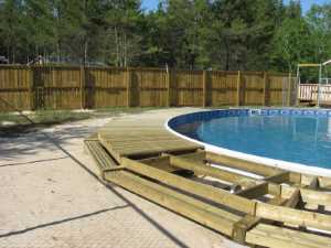 Naturist Legacy History: Gallery 28/11...Building a splash deck for the pool