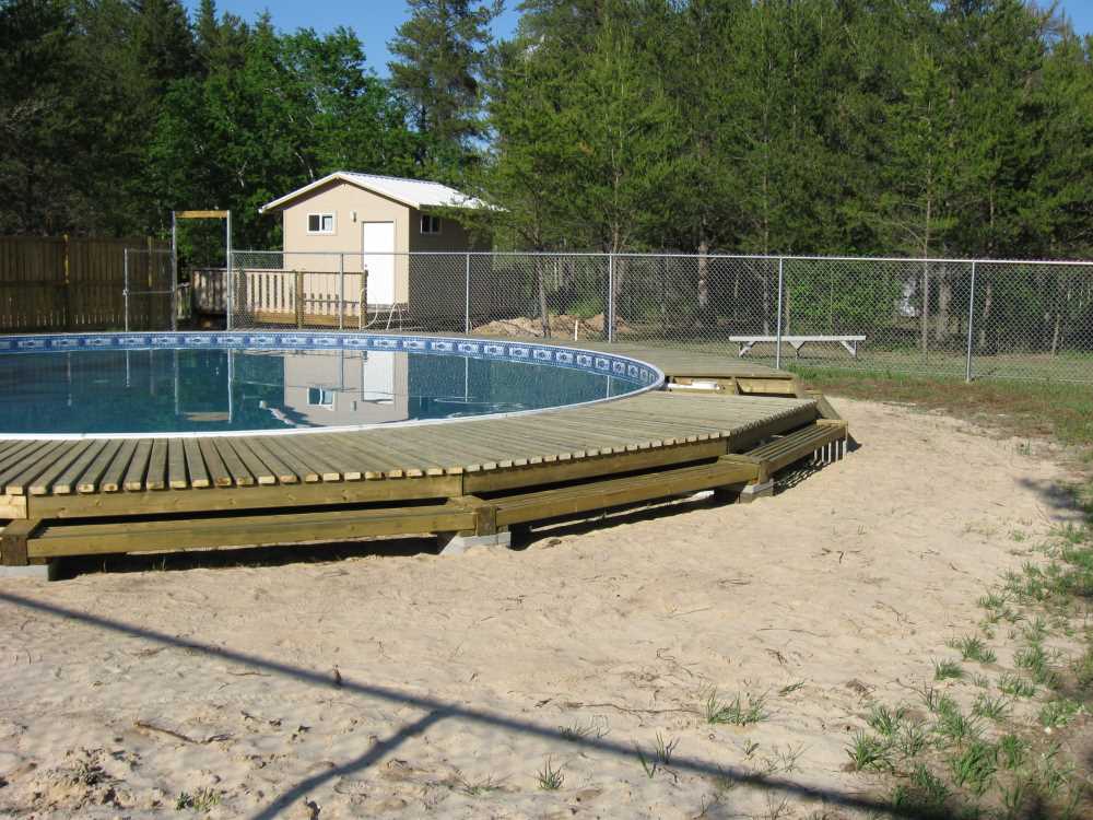 Naturist Legacy History: Gallery 28/16...Building a splash deck for the pool