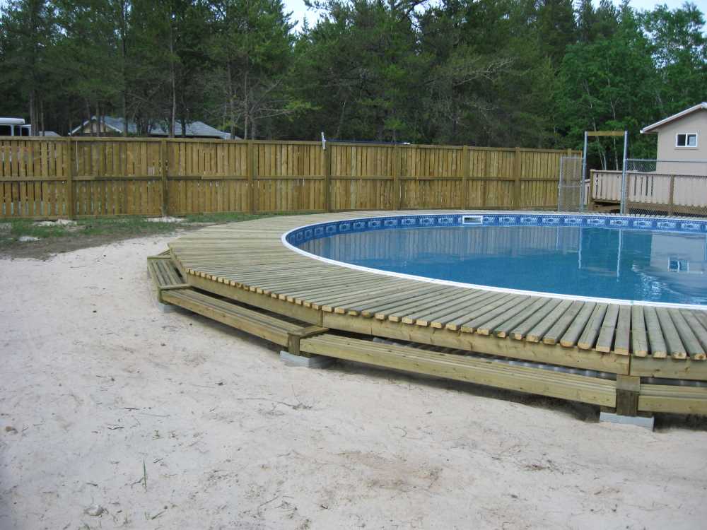 Naturist Legacy History: Gallery 28/18...Building a splash deck for the pool
