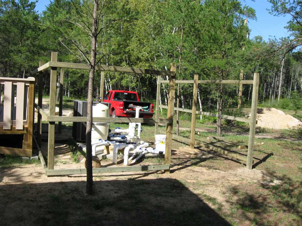 Naturist Legacy History: Gallery 30/10...Outdoor showers, pool equipment enclosure
