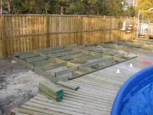 Naturist Legacy History: Gallery 35/07...Work begins on the new sun deck