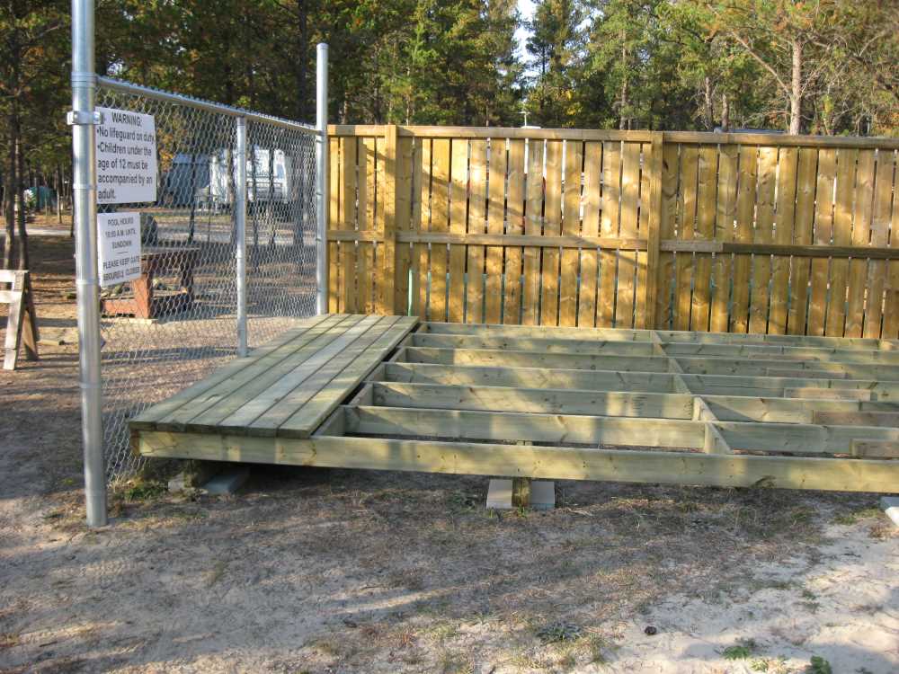Naturist Legacy History: Gallery 35/10...Work begins on the new sun deck