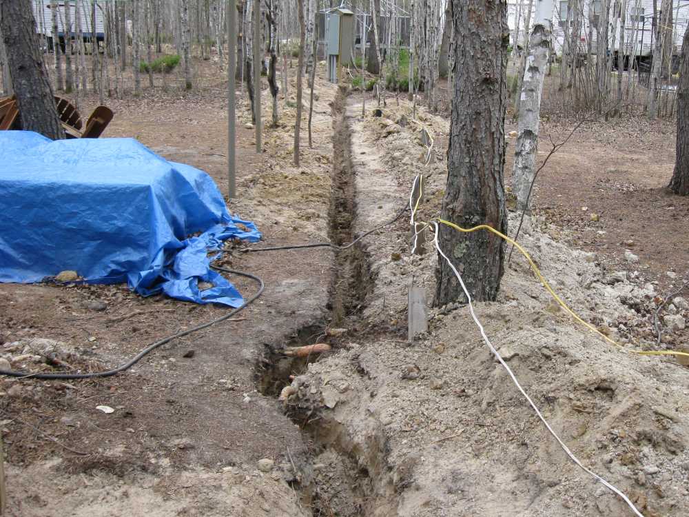 Naturist Legacy History: Gallery 37/05...Campground power upgrade, iron filter