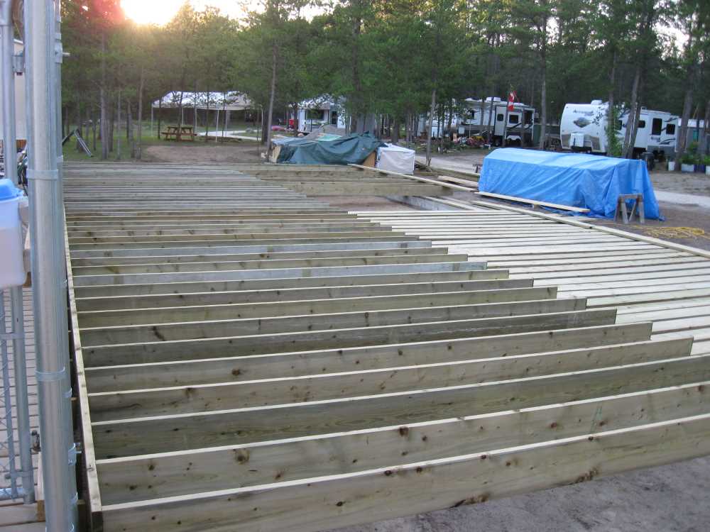 Naturist Legacy History: Gallery 41/04...Clubhouse floor and walls are built