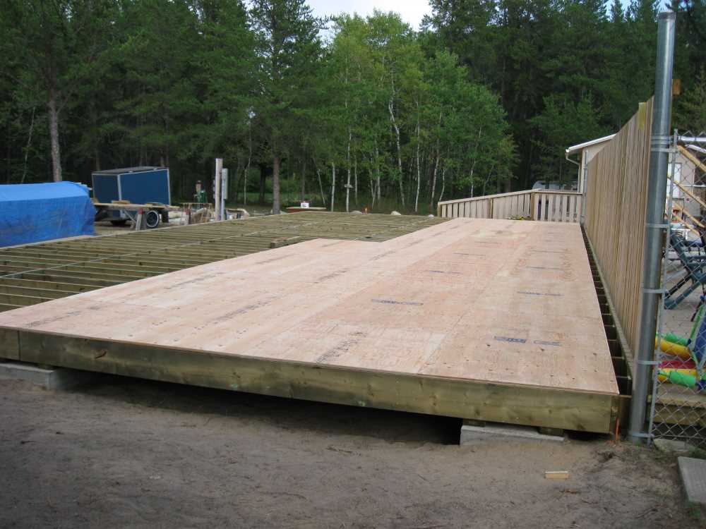 Naturist Legacy History: Gallery 41/09...Clubhouse floor and walls are built