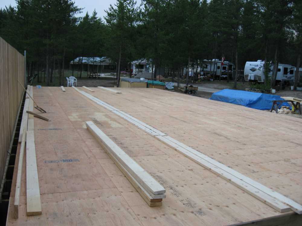 Naturist Legacy History: Gallery 41/10...Clubhouse floor and walls are built