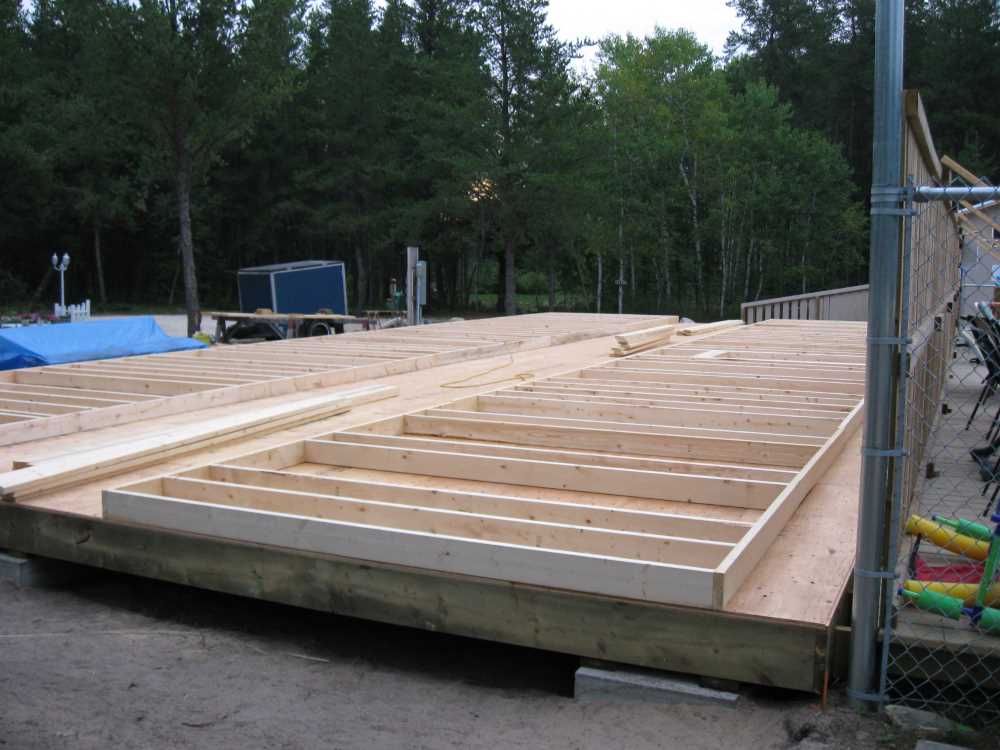 Naturist Legacy History: Gallery 41/13...Clubhouse floor and walls are built