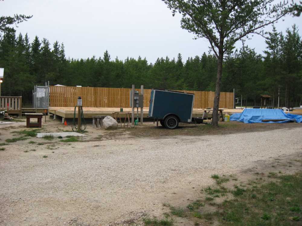 Naturist Legacy History: Gallery 41/14...Clubhouse floor and walls are built