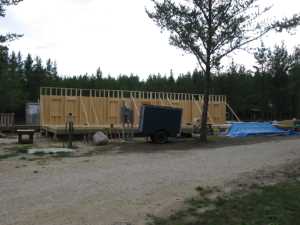 Naturist Legacy History: Gallery 41/15...Clubhouse floor and walls are built