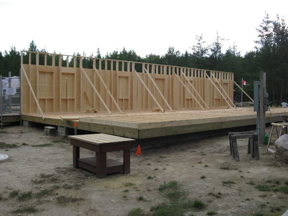 Naturist Legacy History: Gallery 41/16...Clubhouse floor and walls are built