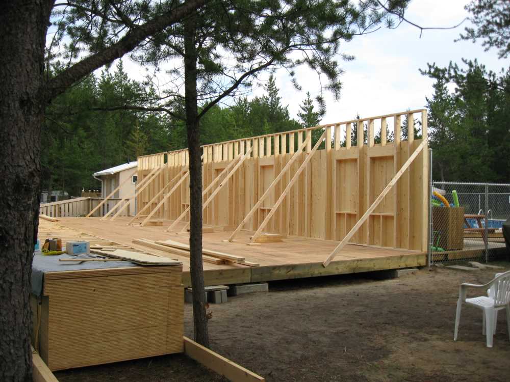 Naturist Legacy History: Gallery 41/17...Clubhouse floor and walls are built