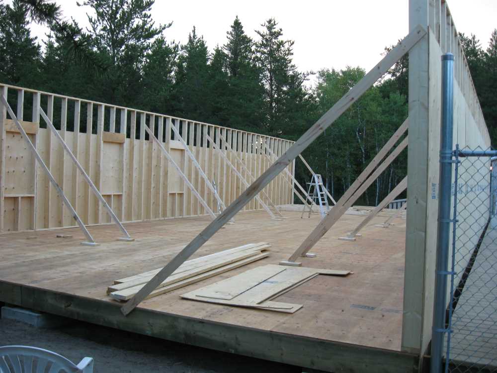 Naturist Legacy History: Gallery 41/18...Clubhouse floor and walls are built