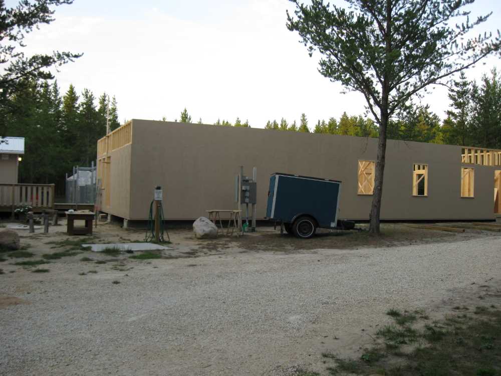 Naturist Legacy History: Gallery 41/26...Clubhouse floor and walls are built
