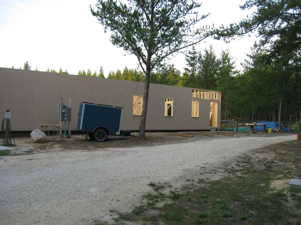 Naturist Legacy History: Gallery 41/27...Clubhouse floor and walls are built