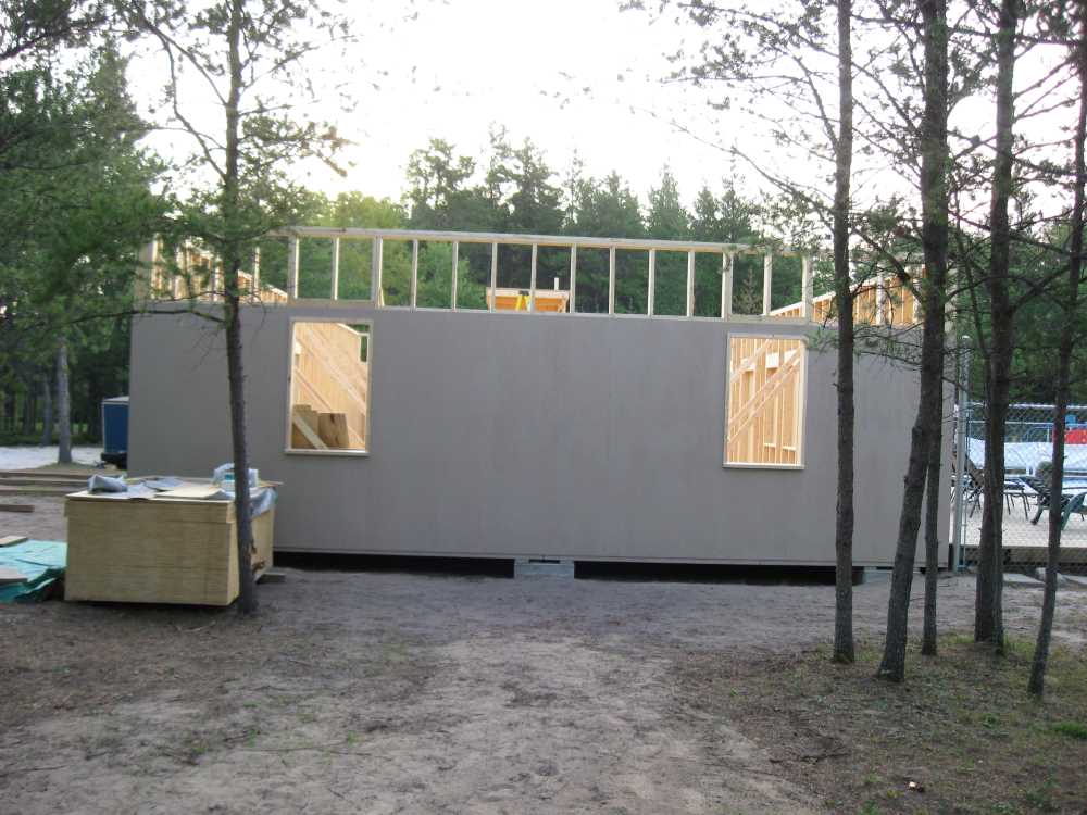 Naturist Legacy History: Gallery 41/29...Clubhouse floor and walls are built