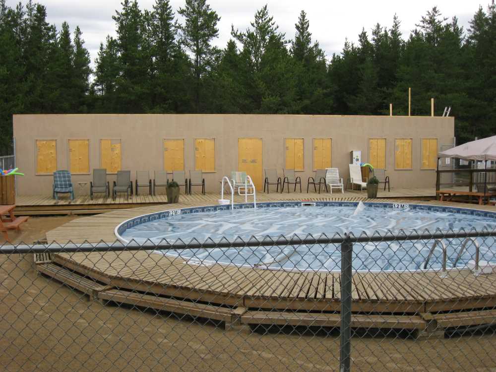 Naturist Legacy History: Gallery 41/31...Clubhouse floor and walls are built