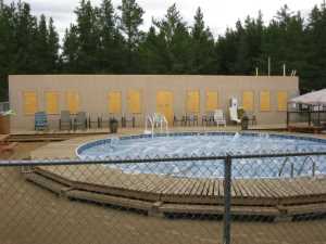 Naturist Legacy History: Gallery 41/31...Clubhouse floor and walls are built