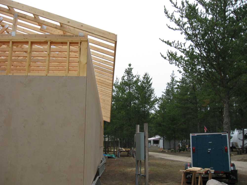 Naturist Legacy History: Gallery 42/27...Raising the clubhouse rafters