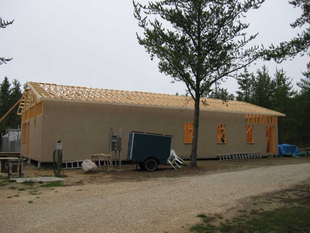 Naturist Legacy History: Gallery 42/28...Raising the clubhouse rafters