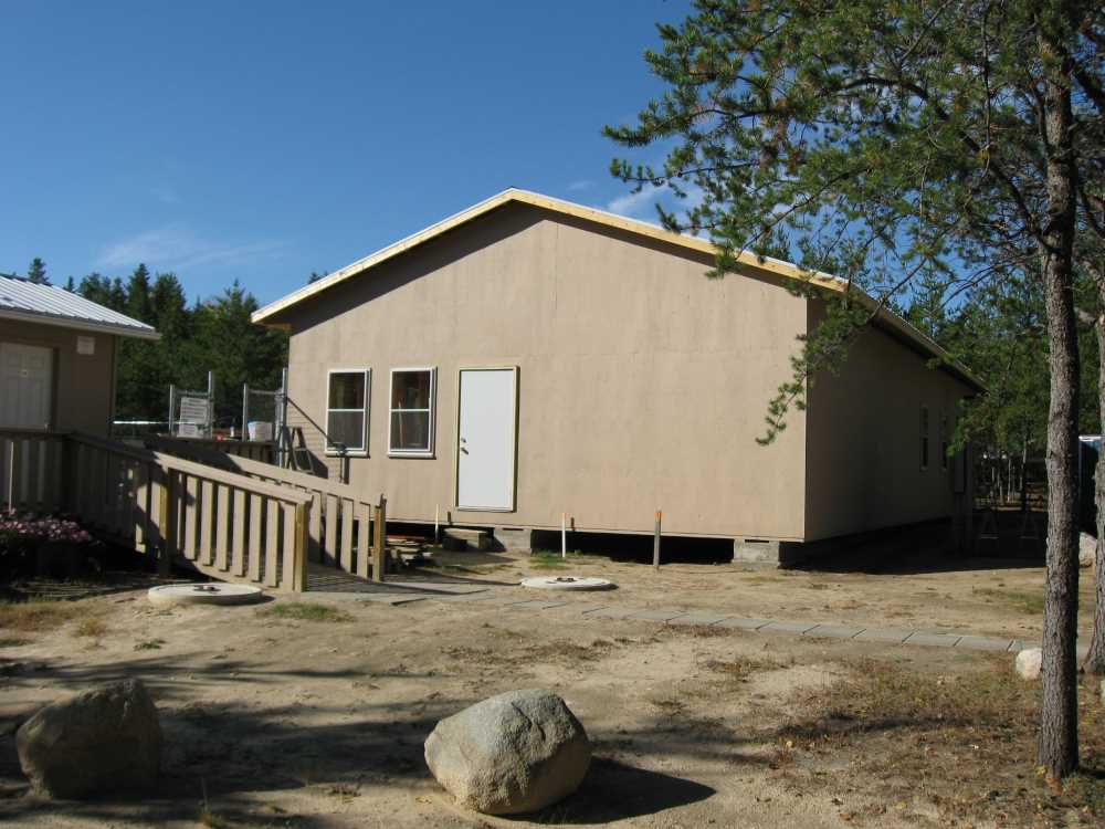 Naturist Legacy History: Gallery 44/06...Doors, windows, soffit installed