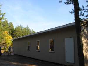 Naturist Legacy History: Gallery 44/13...Doors, windows, soffit installed