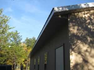 Naturist Legacy History: Gallery 44/14...Doors, windows, soffit installed