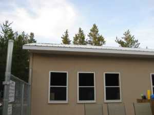 Naturist Legacy History: Gallery 44/18...Doors, windows, soffit installed