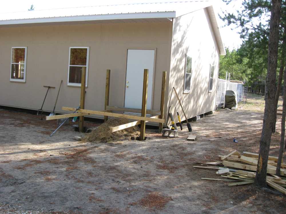 Naturist Legacy History: Gallery 45/07...Interior walls framed, decks built