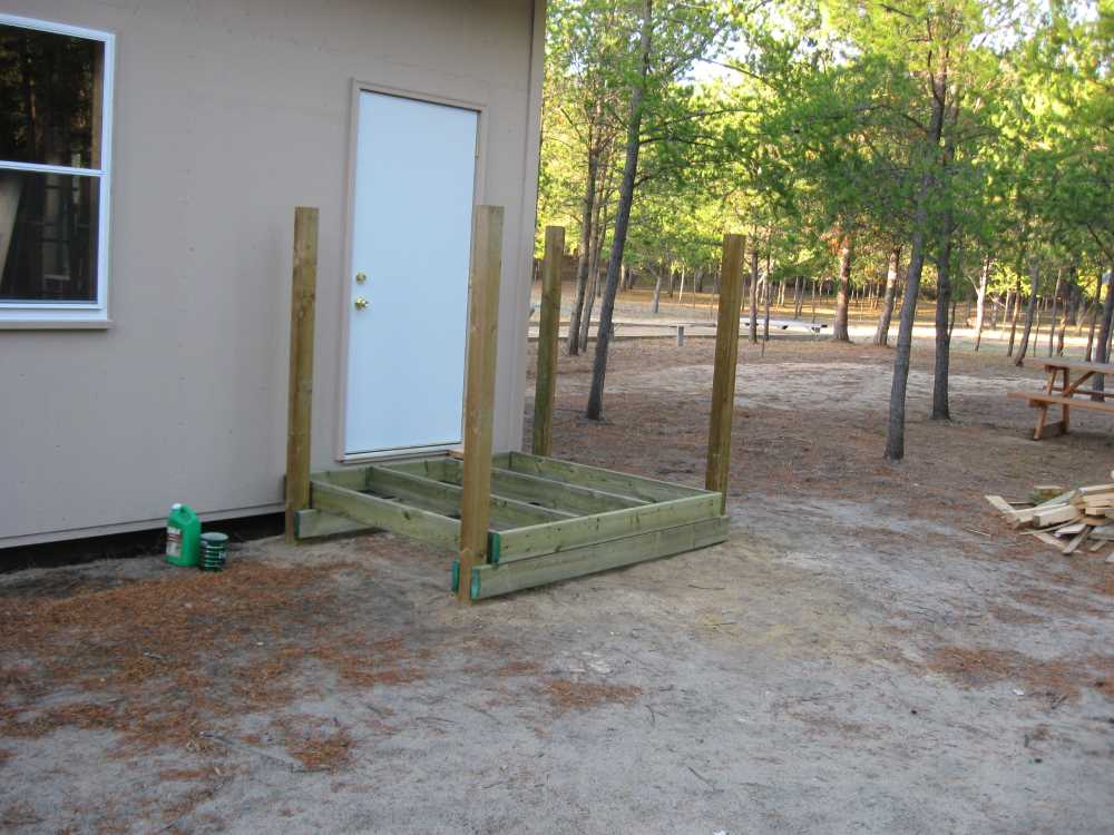 Naturist Legacy History: Gallery 45/08...Interior walls framed, decks built