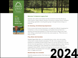 Naturist Legacy History: Their website in 2024